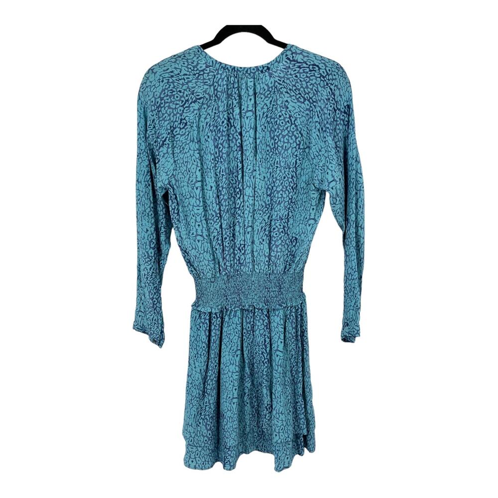 Rails dress Jasmine long sleeve animal print blue X-Small XS - Picture 8 of 11